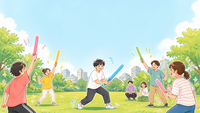 ◆【20〜30代向け】モルックの合間に、たまにはチャンバラを。チャンバラの会@扇町