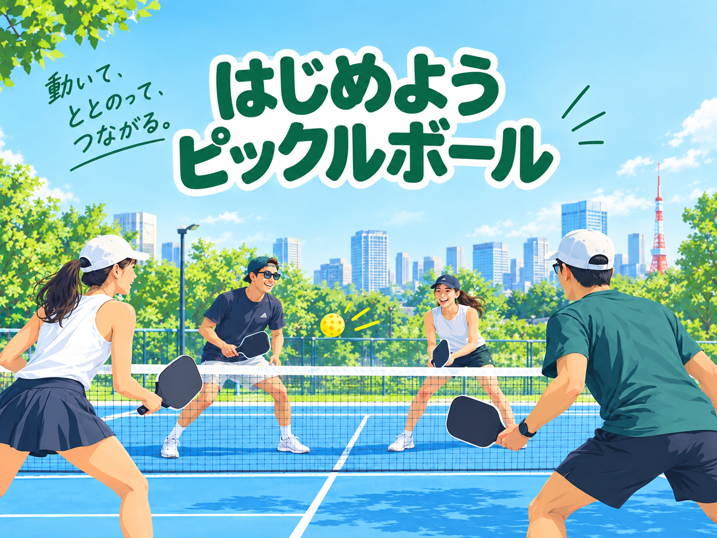 【初心者・おひとり様大歓迎】スポーツの日に朝活ピックルボール体験会 ＠明治公園