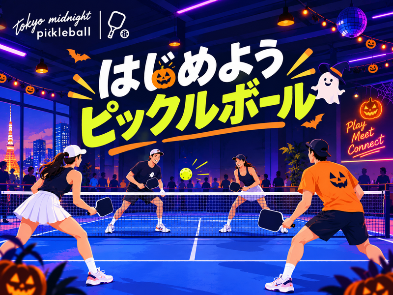 【20代・30代限定 】ネオン×ハロウィンのピックルボール体験イベント🎃🏓✨