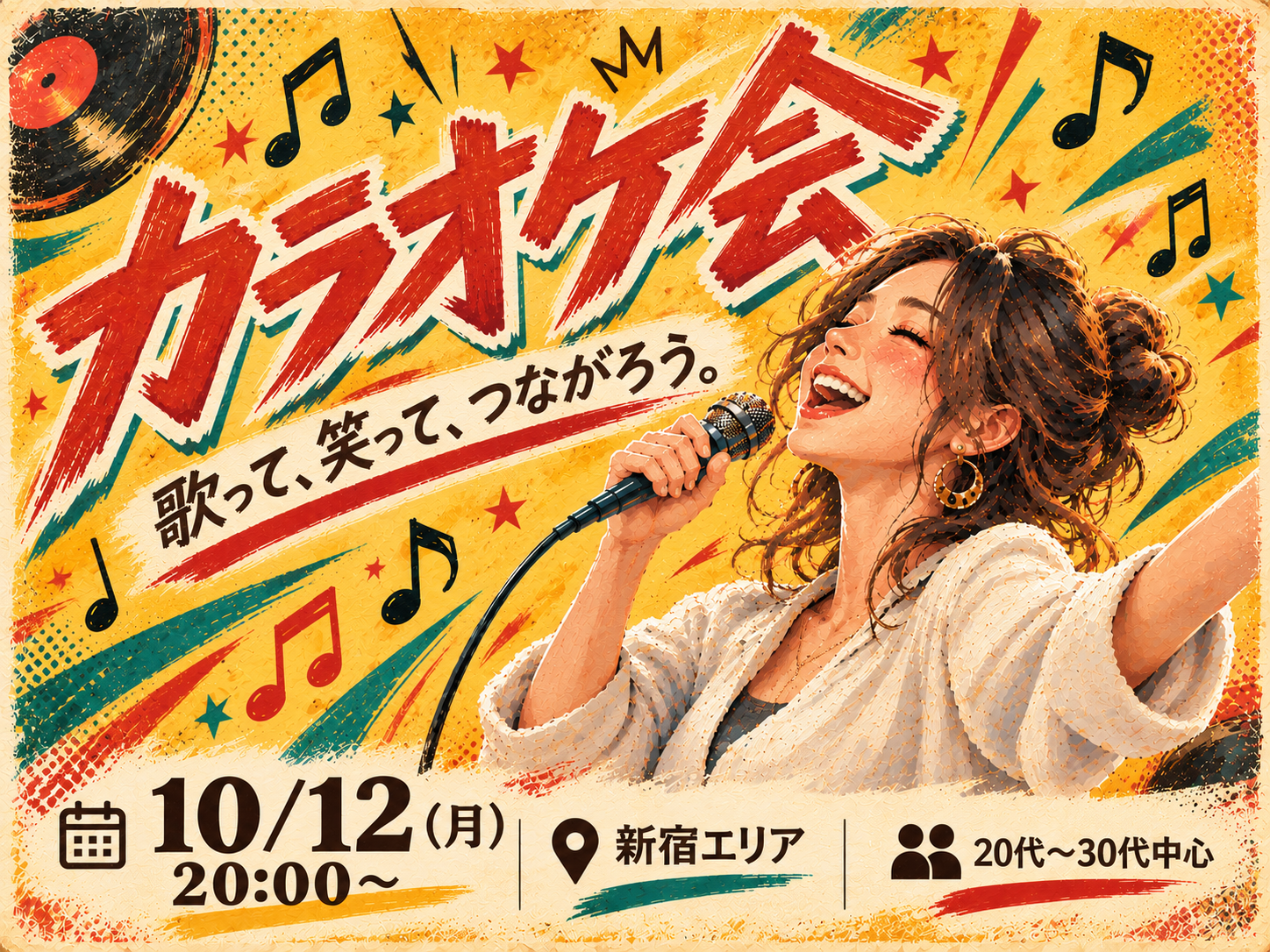 🎤カラオケ会｜歌って、笑って、仲間とつながる夜。