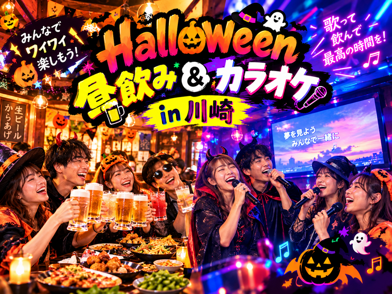 仮装もOK！？🧛川崎ハロウィン！🎃👻昼から飲んで🍺歌って🎤🎵Trick Or Drink 🌟
