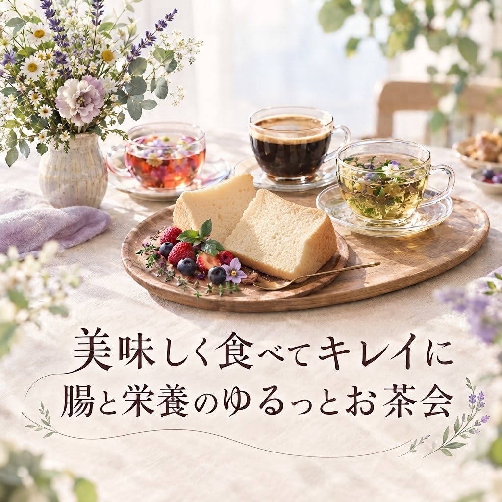美味しく食べてキレイに🤍 腸と栄養のゆるっとお茶会🍰🌿