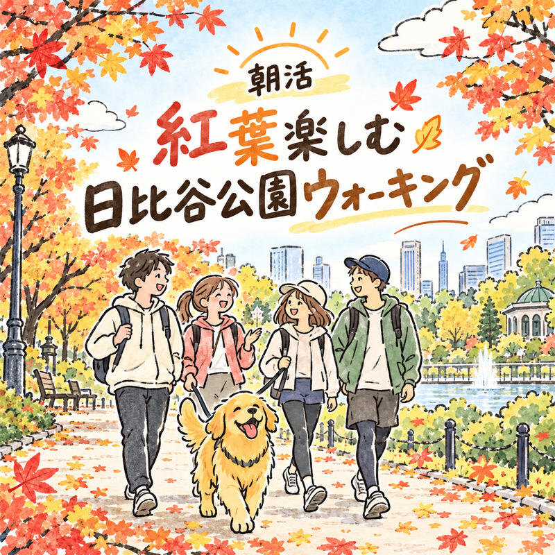 【日比谷・朝活】紅葉楽しむ日比谷公園ウォーキング🍁