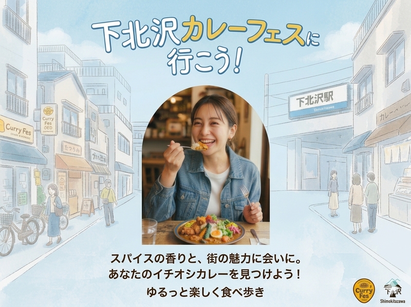 【2026/10/17(土)下北沢🍛】30代限定！カレーフェス食べ歩き＆古着街散策サークル【初参加歓迎】