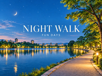 ✨🌙 Night Wellness Walk in 大濠公園
