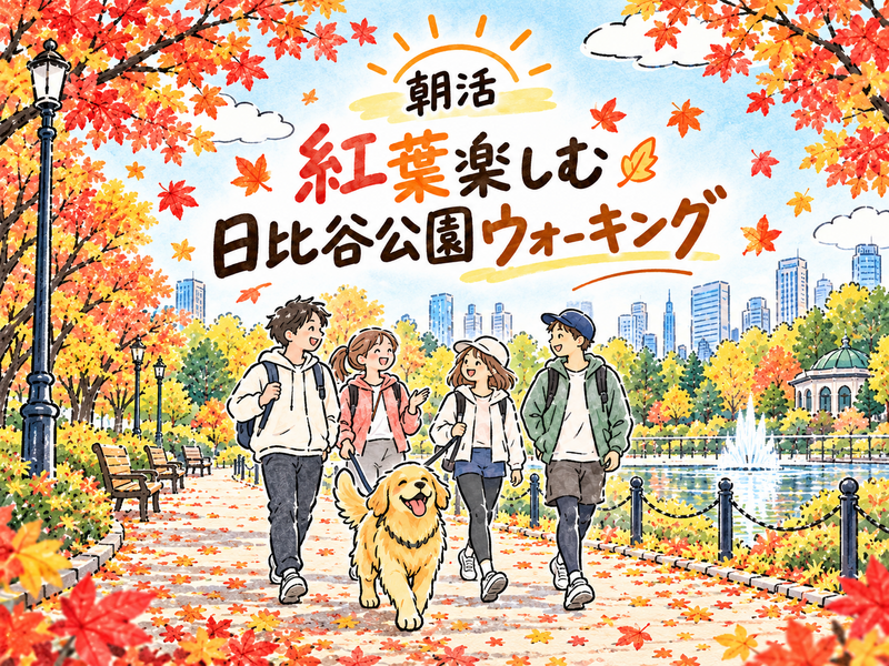 【日比谷・朝活】紅葉楽しむ日比谷公園ウォーキング🍁