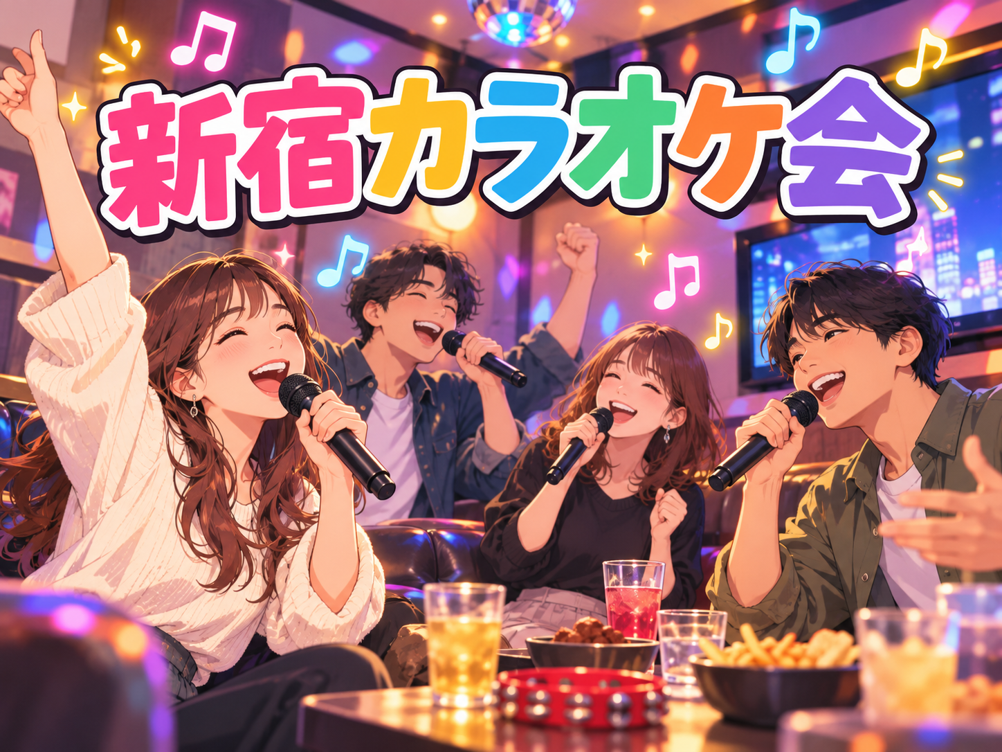 【新宿】夜のゆるカラオケ会🎤好きな曲を自由に歌おう！（初参加歓迎）