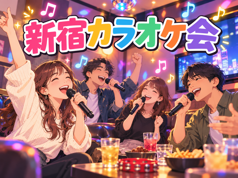 【新宿】夜のゆるカラオケ会🎤好きな曲を自由に歌おう！（初参加歓迎）
