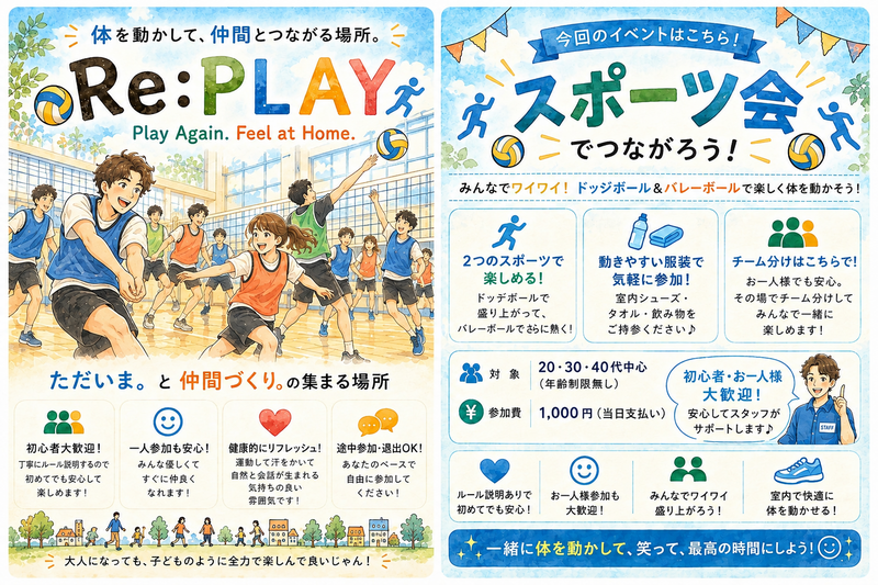 第二回！ゆるフワッとエンジョイなスポーツ会