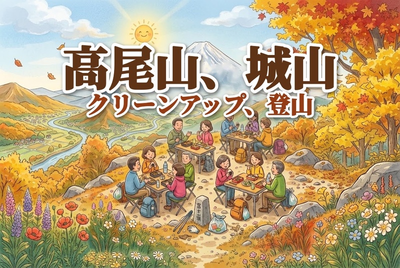 【登山初級者歓迎】【たまトレオリジナル年末企画】12月26日高尾山〜城山 年末クリーンハイク　なめこ汁と天狗焼で登り納め