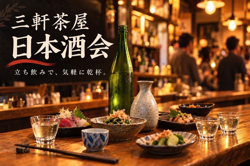【10/28(水)三軒茶屋】蔵元直送の日本酒をゆっくり楽しむ会🍶 落ち着いた大人の集い✨