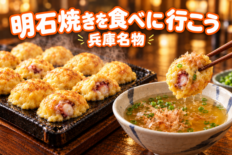 【兵庫名物】明石焼きを食べに行こう！