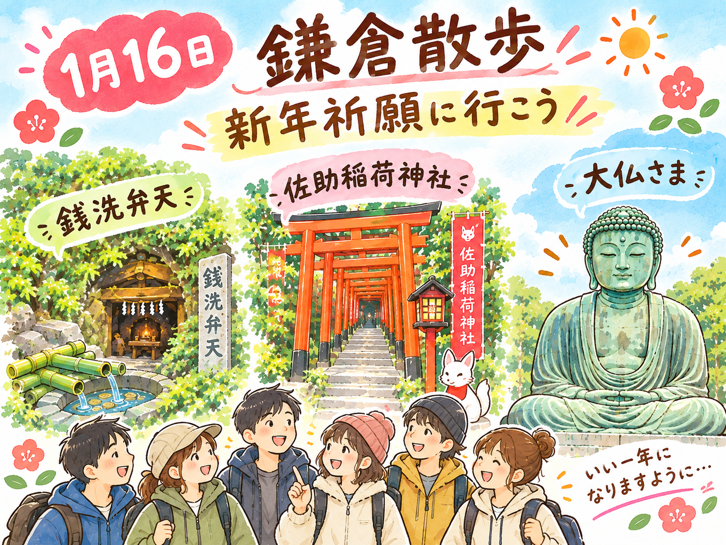 2027年大人の遠足　⭐️鎌倉散歩に出かけよう⭐️
