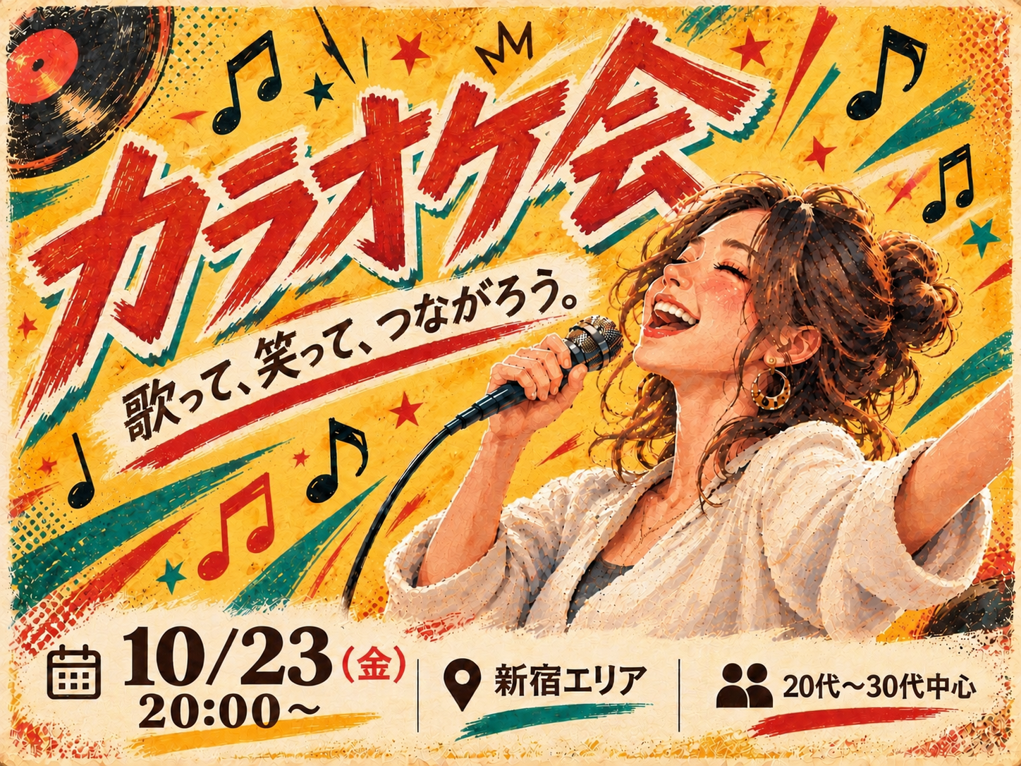 🎤カラオケ会｜歌って、笑って、仲間とつながる夜。