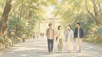 あと2名募集　代々木の明治神宮の代々木口から散歩　4名の会