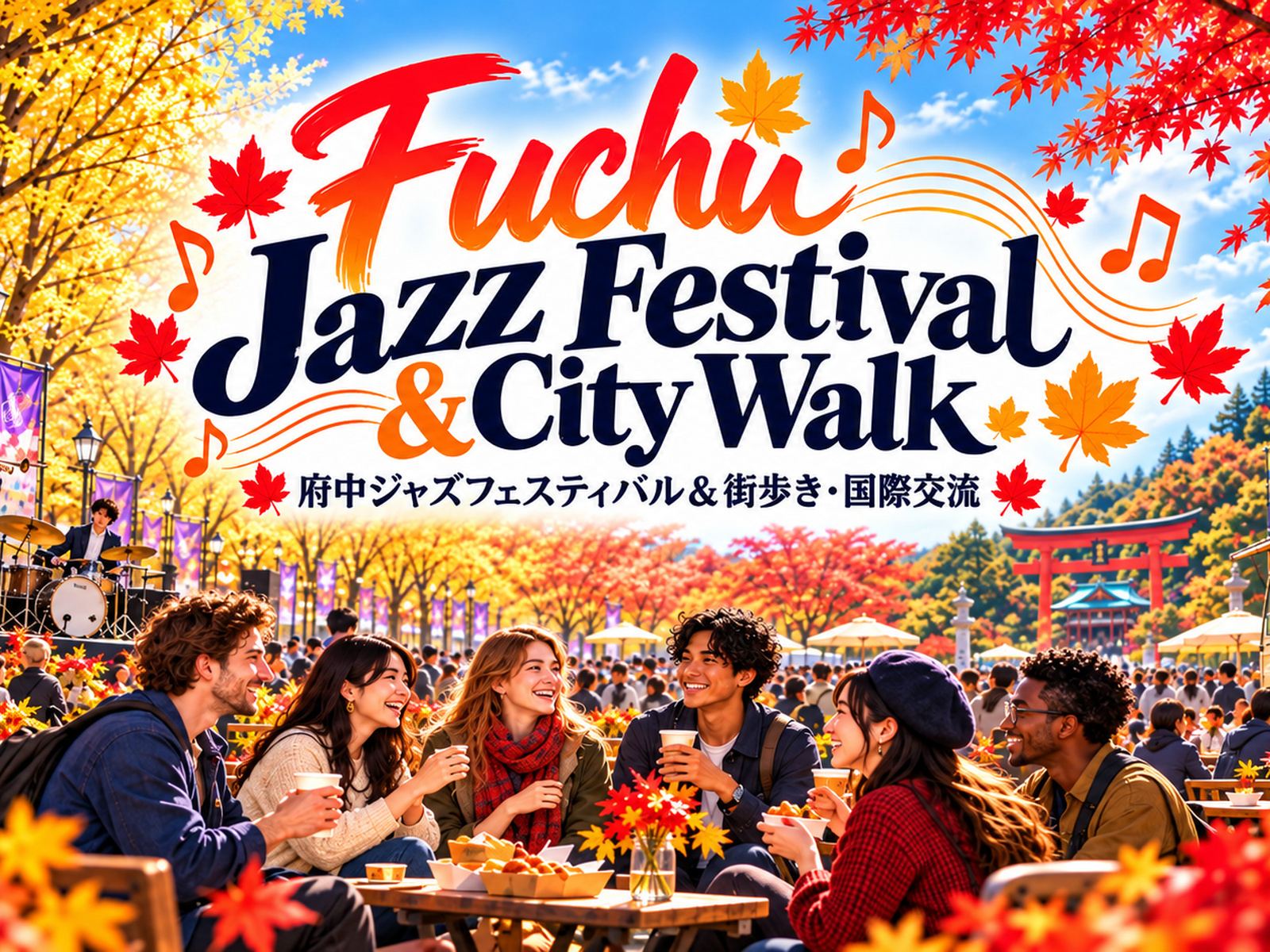 【10/25 開催】🎷 府中ジャズフェスティバル＆秋の街歩き！音楽と国際交流を楽しもう🍁