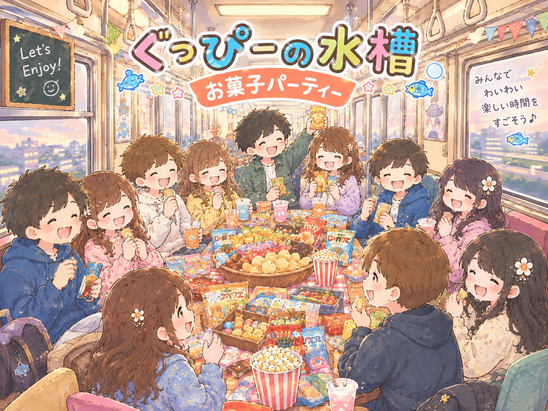 貸切車内でお菓子パーティ🍪【限定30人の会♪】初参加でも、人見知りでも、1人参加でも気軽に参加してね♪