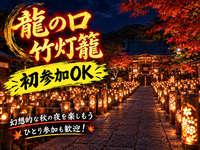 【龍の口×竹灯籠】幻想的な秋の夜を歩く灯りめぐり体験✨