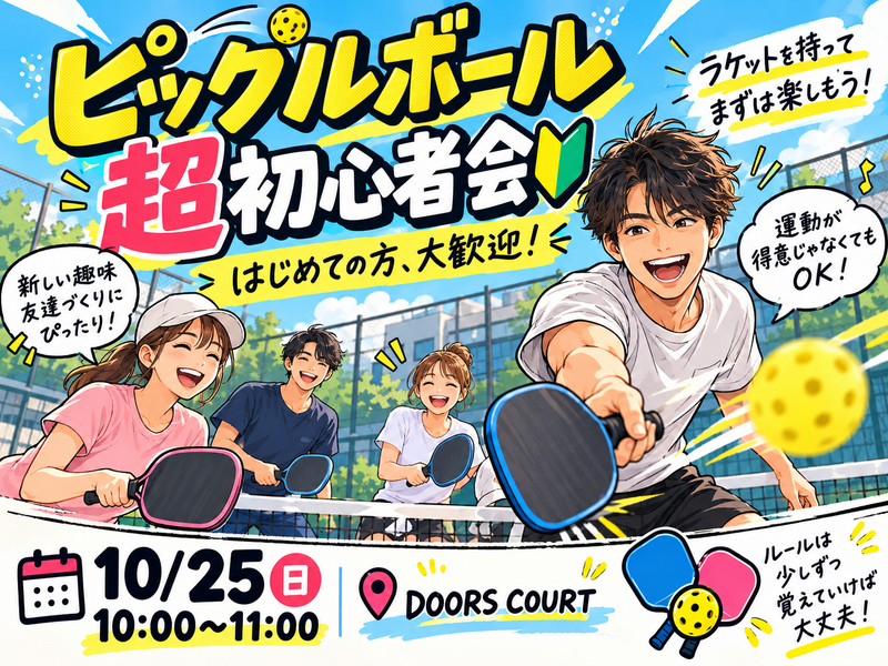 🏓 ピックルボール超初心者会 in 名古屋！