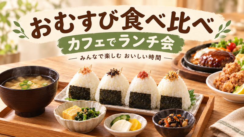 【お米の食べ比べ🍙】おにぎりカフェ！ランチ会🌿