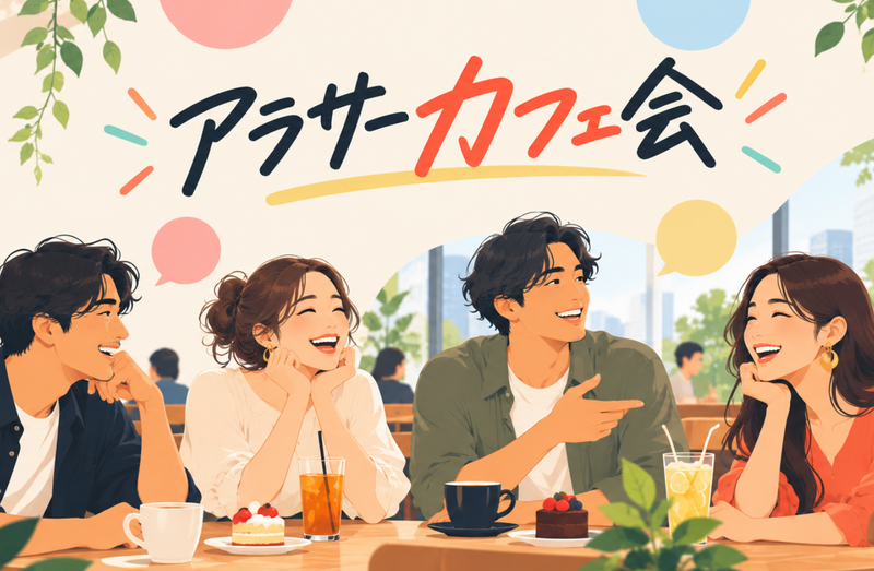 アラサーカフェ会 in 新宿✨お気軽1人参加OK⭐女性も安心参加◎