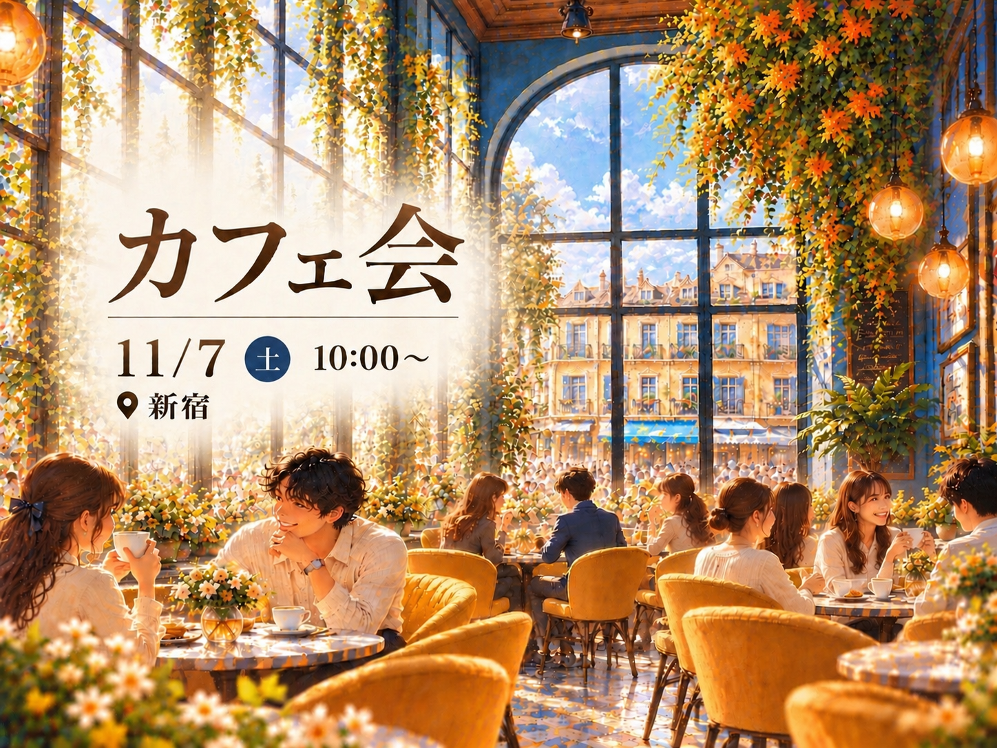 ☕️朝活カフェ会｜朝をいつもよりちょっと特別な時間に。