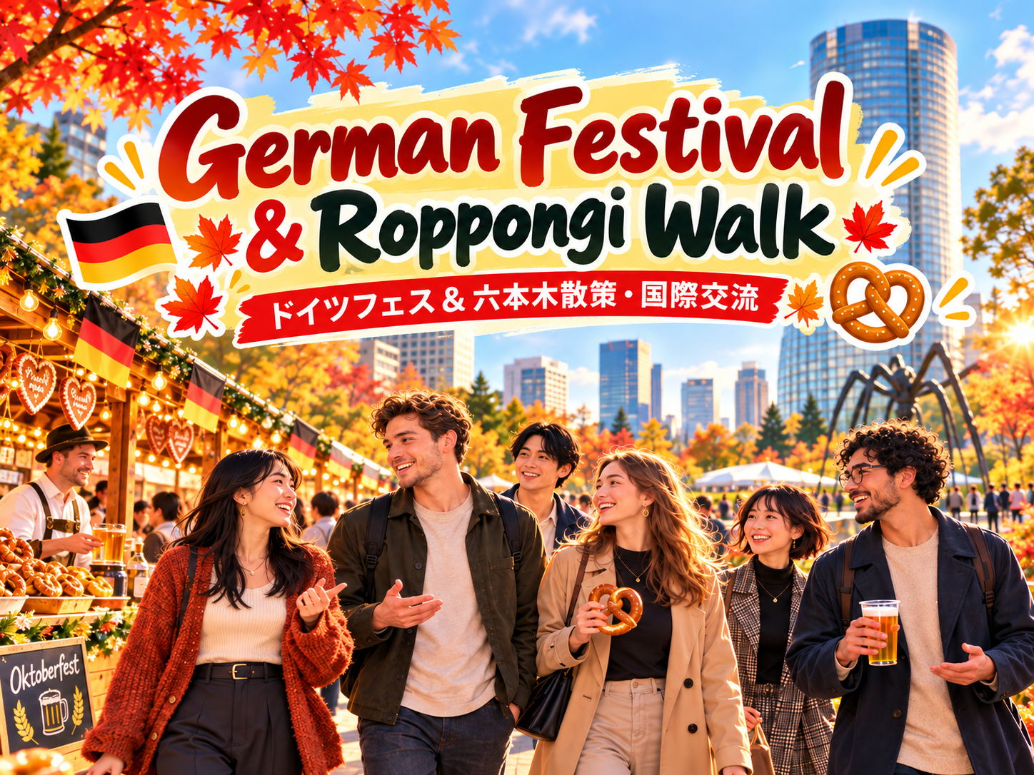 【10/31 六本木開催】🇩🇪 ドイツフェス＆六本木散策！ドイツグルメと街歩きを楽しむ国際交流🌍