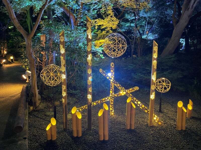 🌙幻想的な夜をお散歩✨竹あかりが灯る日本庭園を見に行こう＠高輪プリンスホテル🌙*ﾟ