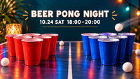 10/24(土)【20〜30代・1人参加歓迎】BEER PONG NIGHT🏓初心者OK