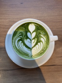 ― 抹茶でラテアートしてみよう ―