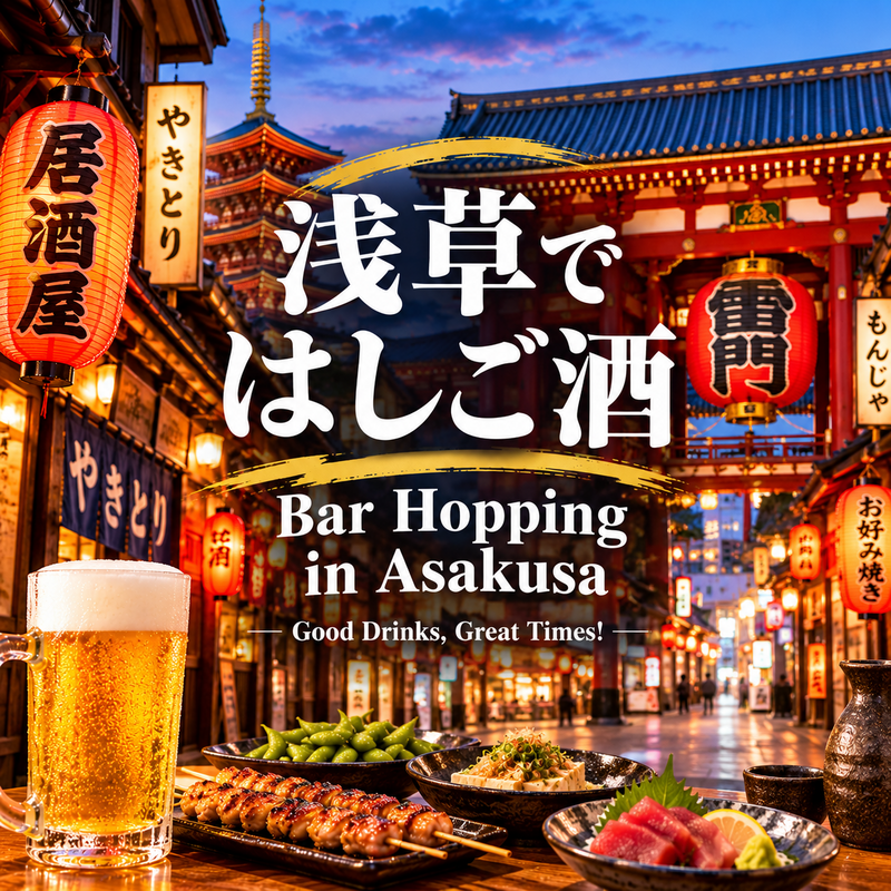 【初参加の方歓迎】浅草でハシゴ酒飲み会🍻