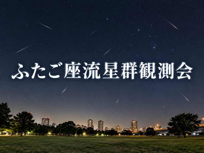 絶好の条件のふたご座流星群を観察しよう！
