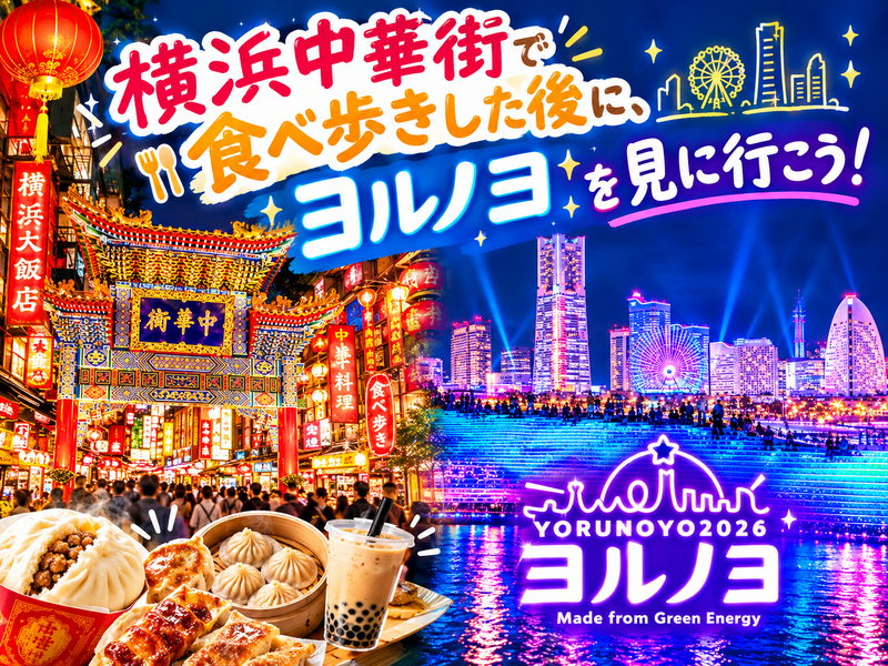 【11月14日(土)】中華街で食べ歩き後、ヨルノヨを見に行こう！！
