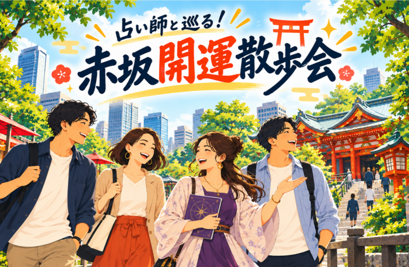 占い師と巡る！赤坂ぶらり散歩会✨