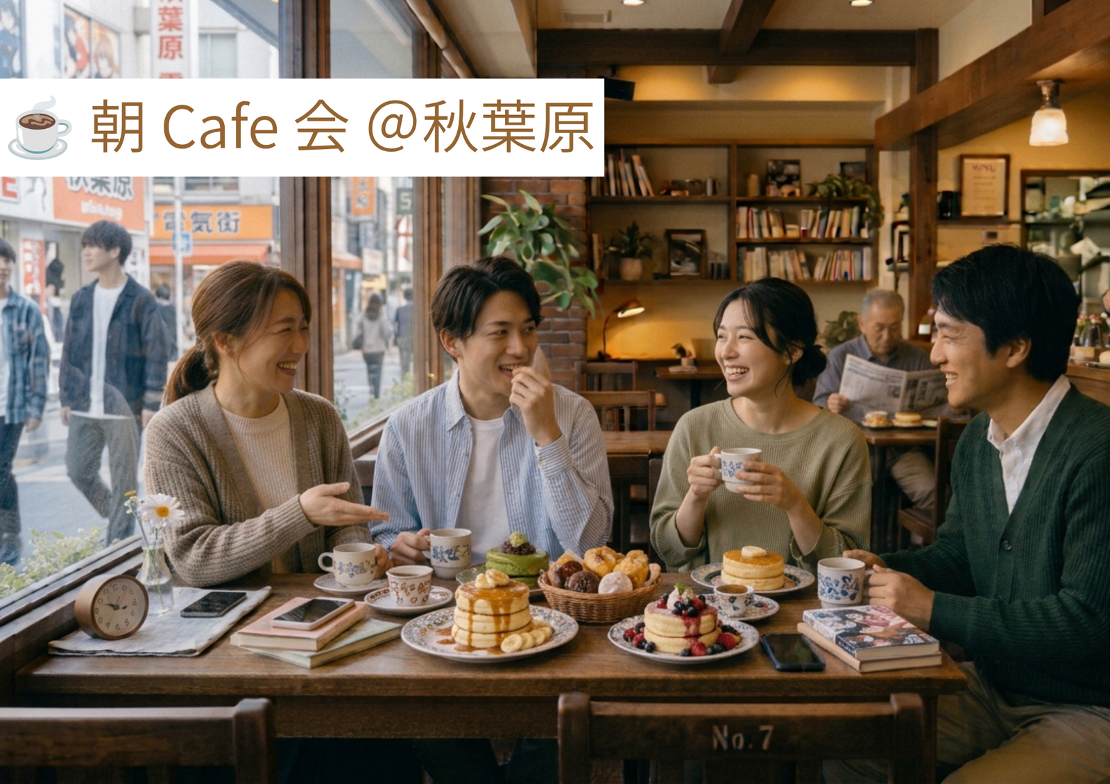 【11/1開催・秋葉原】10:30スタート 朝活で爽快ブレイク☕️✨ フライングスコッツマン秋葉原店・朝のゆるっと交流会