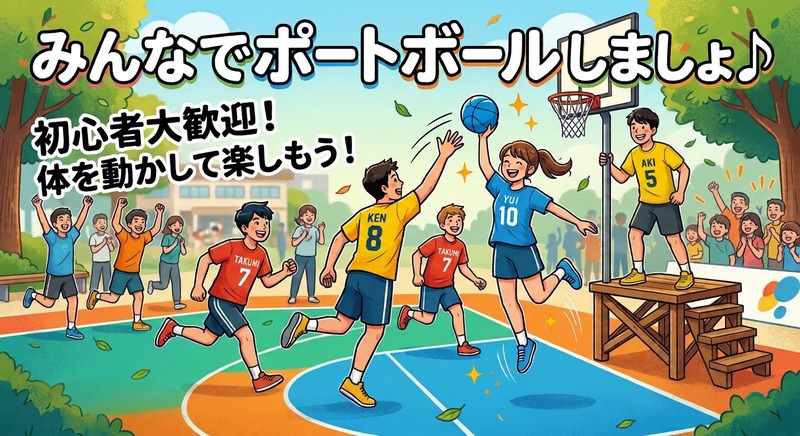 【11/6🏀】ポートボールで気軽に運動！初心者＆おひとり様大歓迎✨