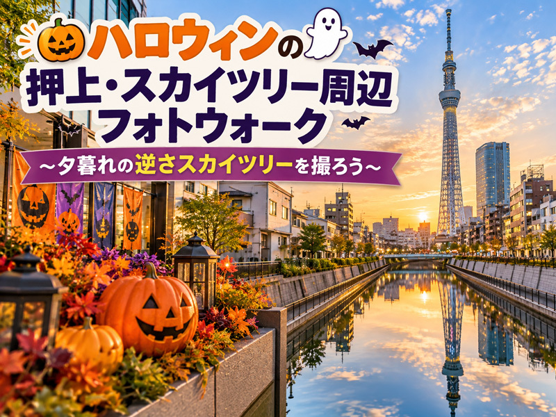 【東京フォトウォーク】ハロウィンの押上・スカイツリー周辺を歩いて写真を撮ろう(初心者・スマホ歓迎!)