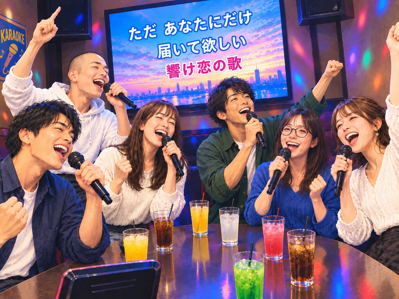 【上野19時半】1時間8曲カラオケ🎤大合唱で得意・不得意関係なし😆🙌