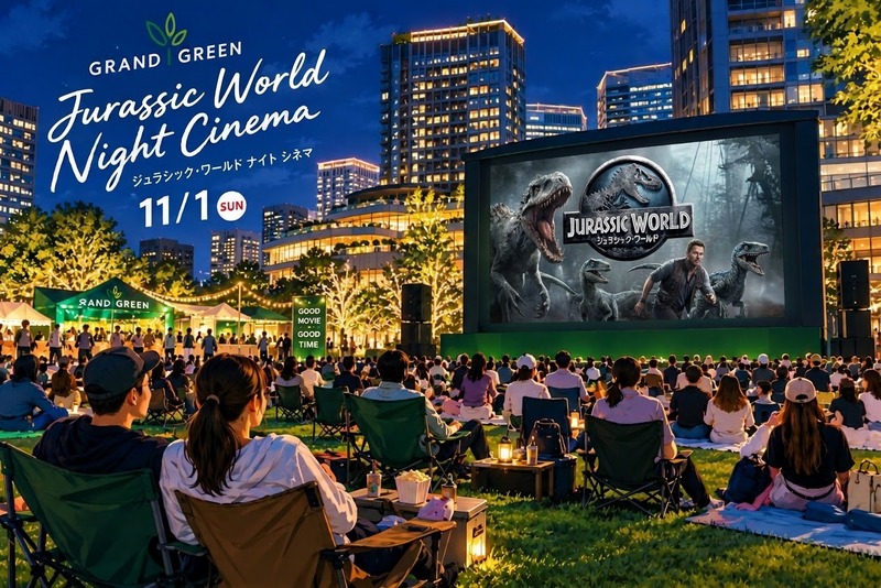 【11/1 うめきた】無料ナイトシネマ🌙『ジュラシックワールド』上映会✨