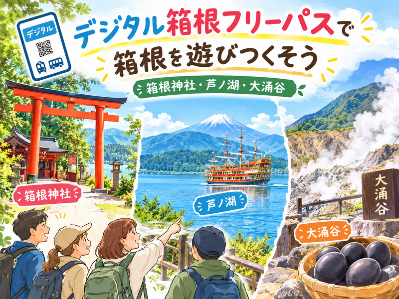 冬の箱根を満喫✨デジタル箱根フリーパスを使って遊び尽くそう2027年1月10日(日)