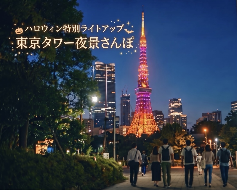 ハロウィン特別ライトアップ！東京タワー夜景さんぽ【20〜30代】
