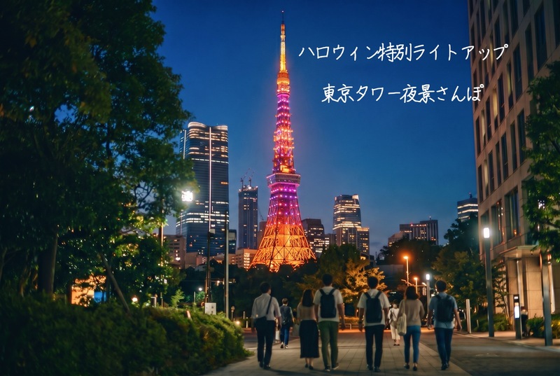 ハロウィン特別ライトアップ！東京タワー夜景さんぽ【20〜30代】