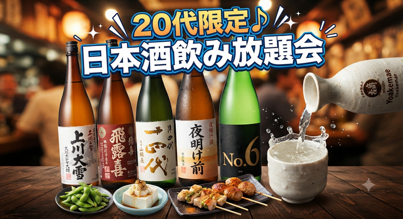 【20代女子主催😆】日本酒飲み放題🍶