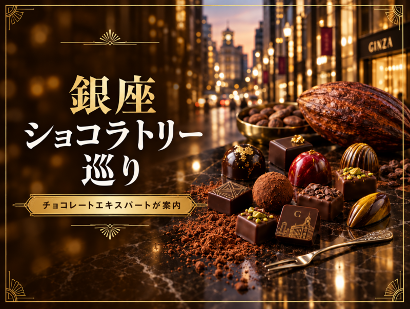 【チョコレートエキスパートが案内】銀座ショコラトリー巡り🍫