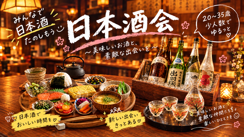 【開催決定🍶✨】初開催！日本酒飲み比べ会 〜お鍋を囲んでみんなで乾杯☺️♪〜
