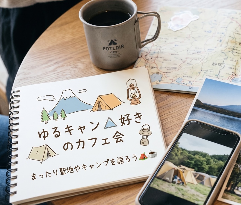 【ゆるキャン△好き集まれ】好きなエピソードや聖地巡礼・キャンプの話をまったり語るカフェ会⛺️☕️
