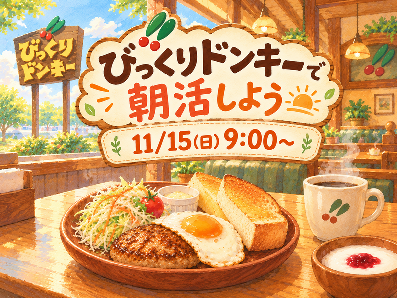 びっくりドンキーでゆったり朝活☕️‪🔆‬