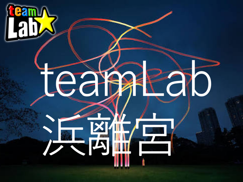 検討中　チームラボ 浜離宮　(イベントではない)teamLab