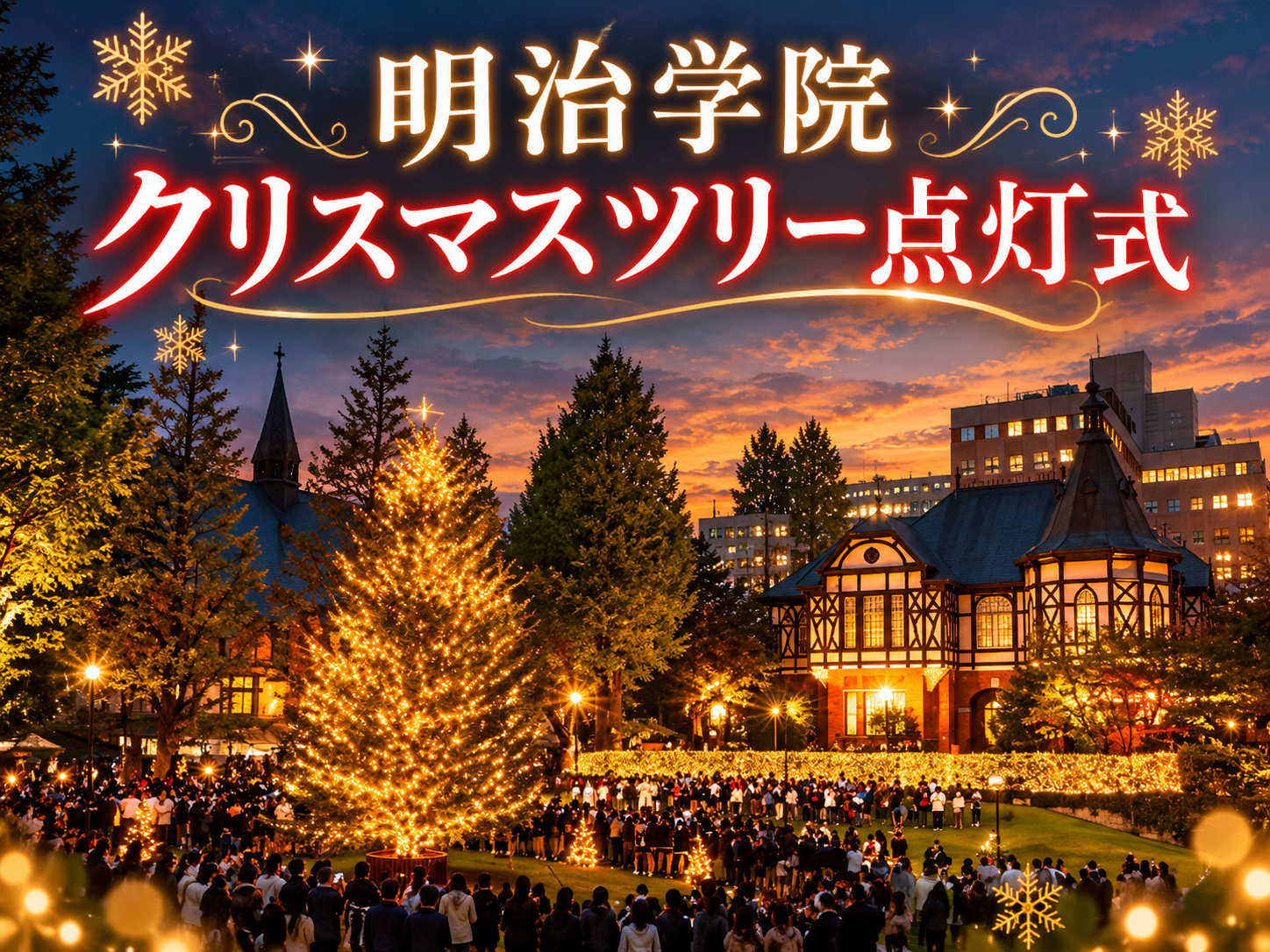 歴史ある明治学院大学のクリスマスツリー点灯式を見にいこう