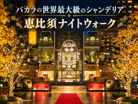 8500粒のクリスタルが輝く！恵比寿バカラの光とクリスマスを楽しもう